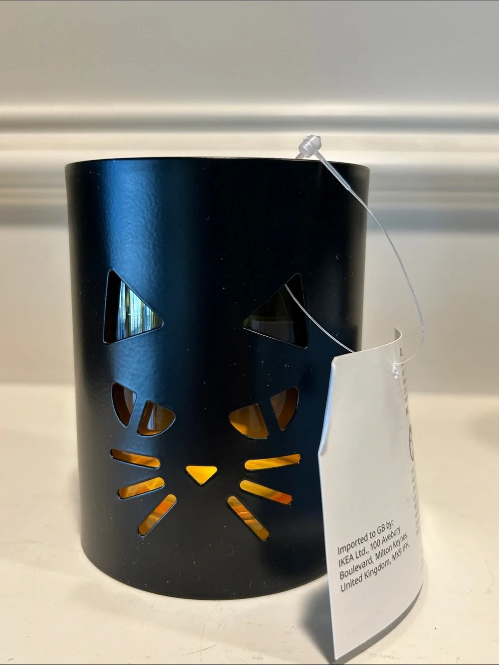 IKEA KUSTFYR lantern for tealight - Cat